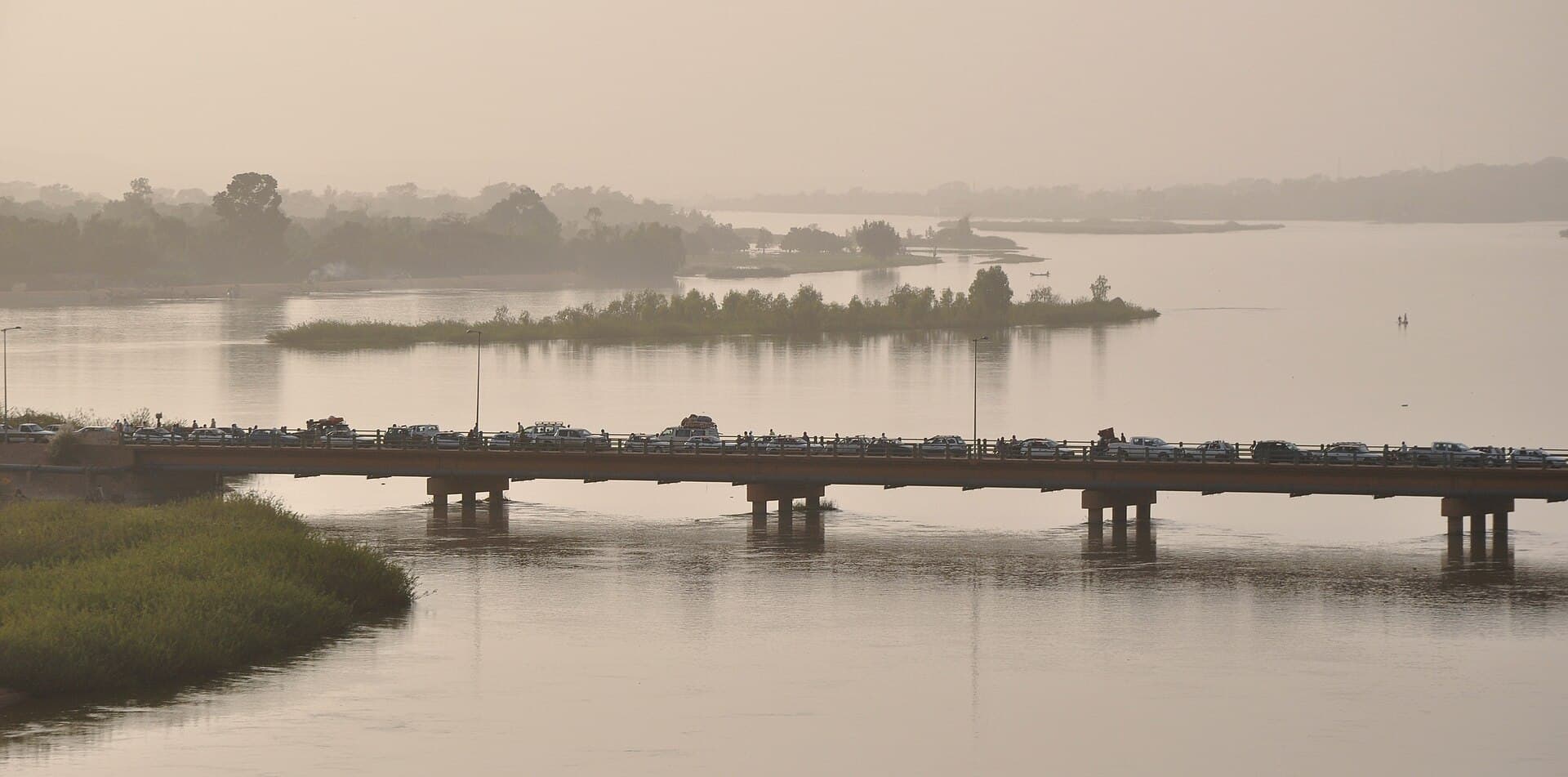 Le pont Kennedy enjambant le fleuve Niger à Niamey
